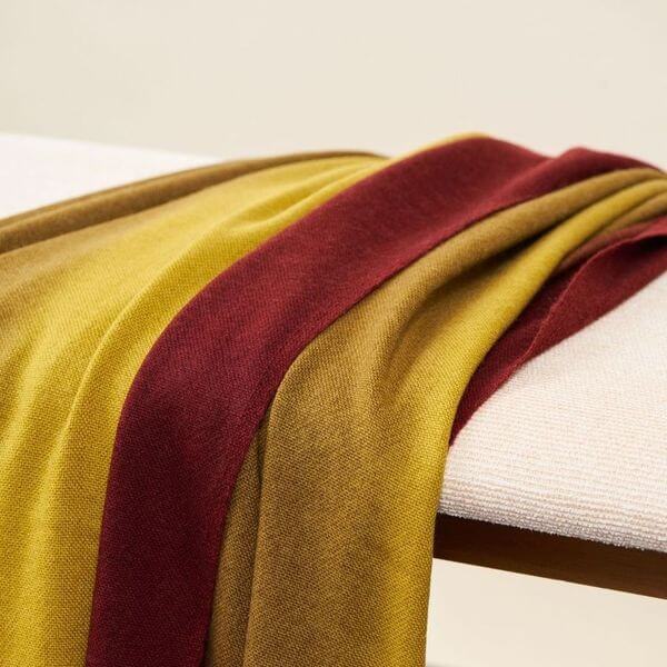 Marigold merino ombre handloom throw and blanket scarf – One Affirmation
