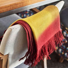 Marigold merino ombre handloom throw and blanket scarf – One Affirmation