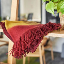 Marigold merino ombre handloom throw and blanket scarf – One Affirmation