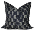 Matchsticks Pillow Cover in Indigo Blue, George Spencer Textiles