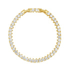 Melinda Tennis Bracelet with flawless simulated diamonds
