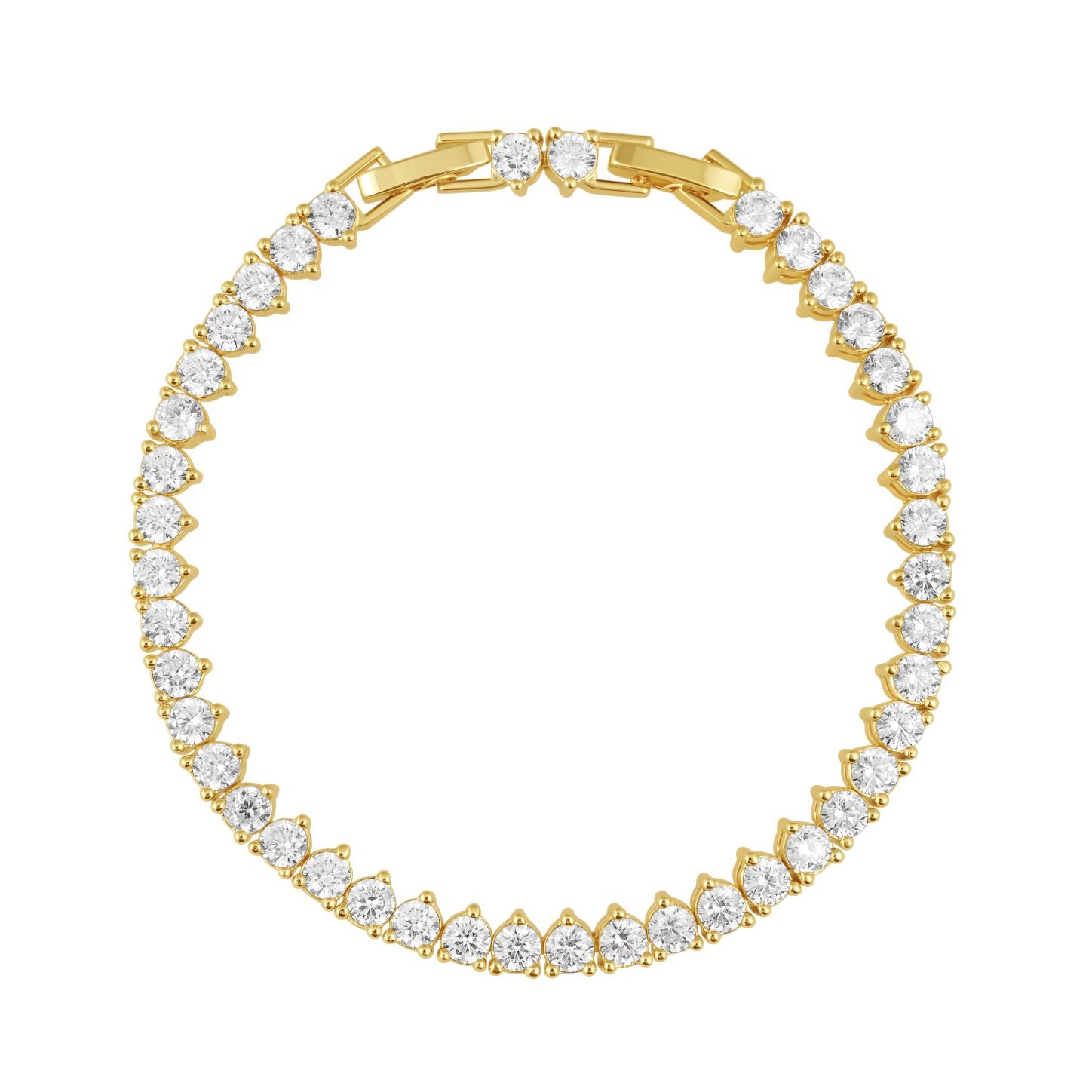 Melinda Tennis Bracelet with flawless simulated diamonds