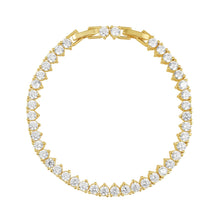 Melinda Tennis Bracelet with flawless simulated diamonds
