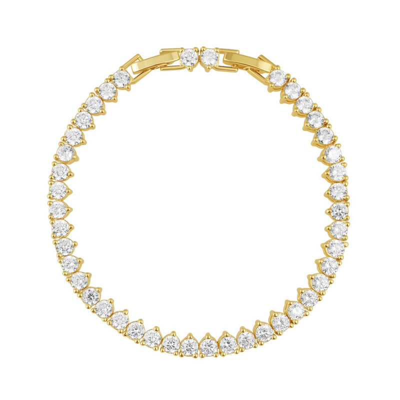Melinda Tennis Bracelet with flawless simulated diamonds