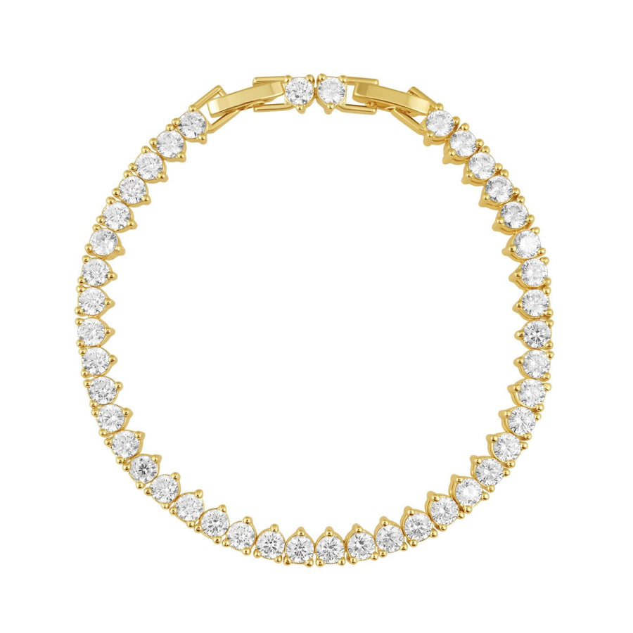 Melinda Tennis Bracelet with flawless simulated diamonds