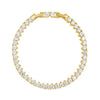 Melinda Tennis Bracelet with flawless simulated diamonds