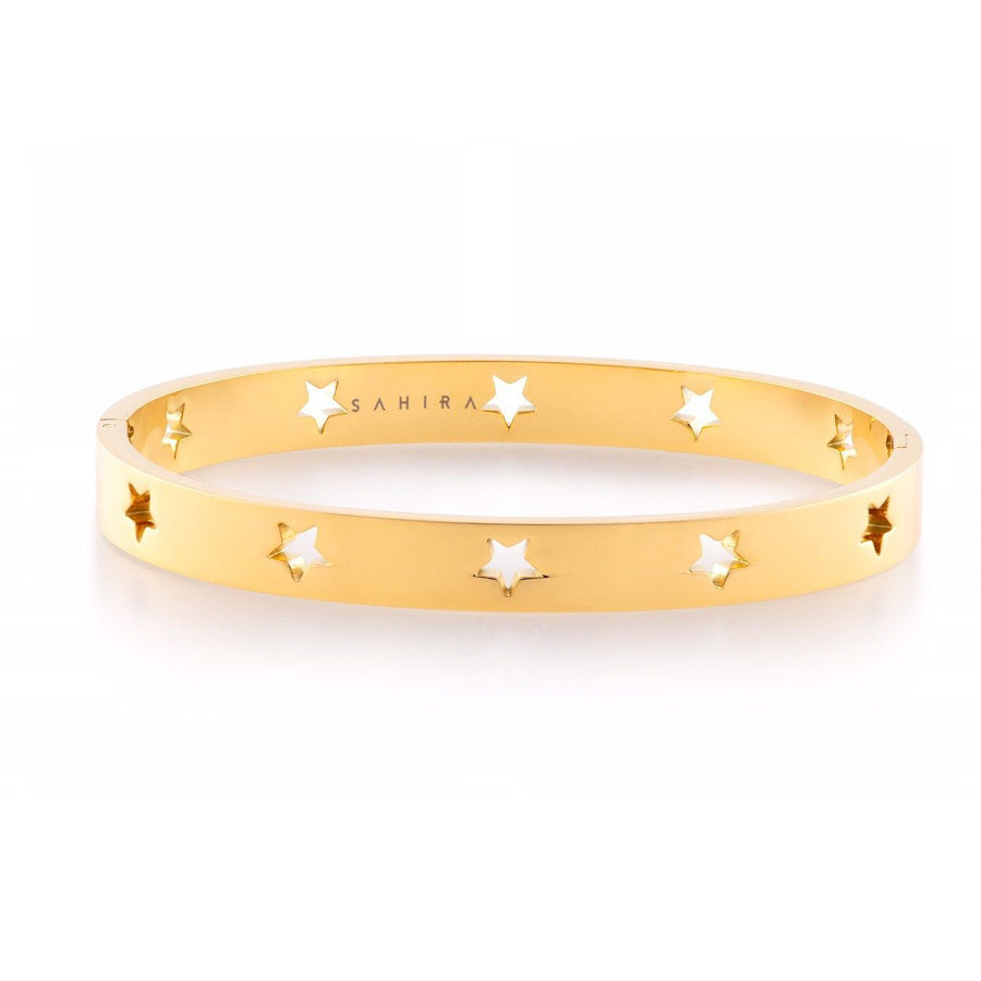 Mia Star Bracelet with perforated star cutouts