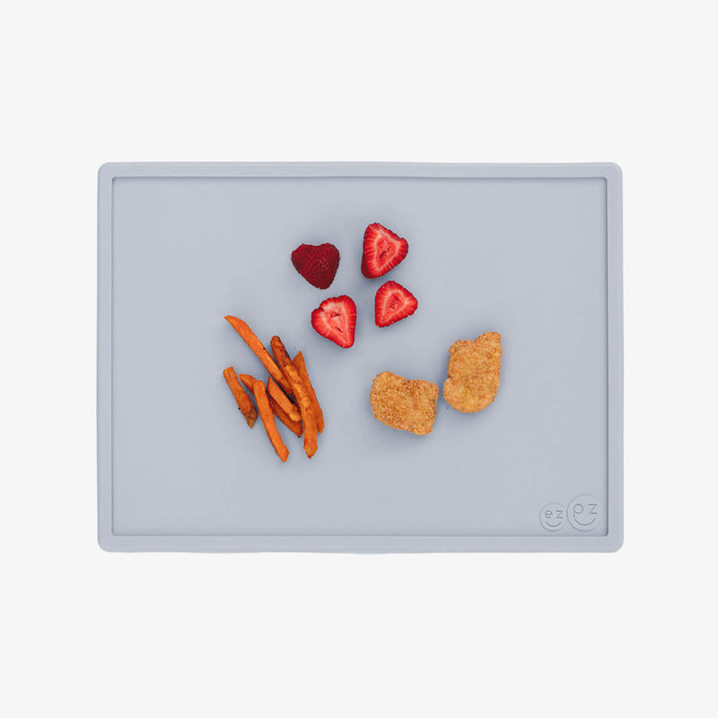 Close-up of non-slip silicone Mini Placemat in use