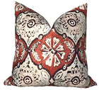 Minnie Maharani Pillow Cover in Ruby Red, Peter Dunham Textiles