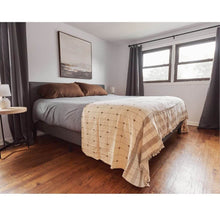 Mool off white handwoven organic cotton king size bedspread – One Affirmation