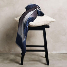 Moonstruck blue gray handloom handspun merino throw – One Affirmation