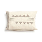 Kora white and black handloom small lumbar pillow cover, 15x25 – One Affirmation