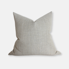 Pelham warm gray herringbone pillow cover