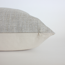 Pelham warm gray herringbone pillow cover, view 6