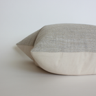 Pelham warm gray herringbone pillow cover, view 2