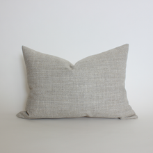 Pelham warm gray herringbone pillow cover, view 4