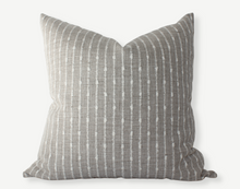 Perin neutral textured stripe pillow cover
