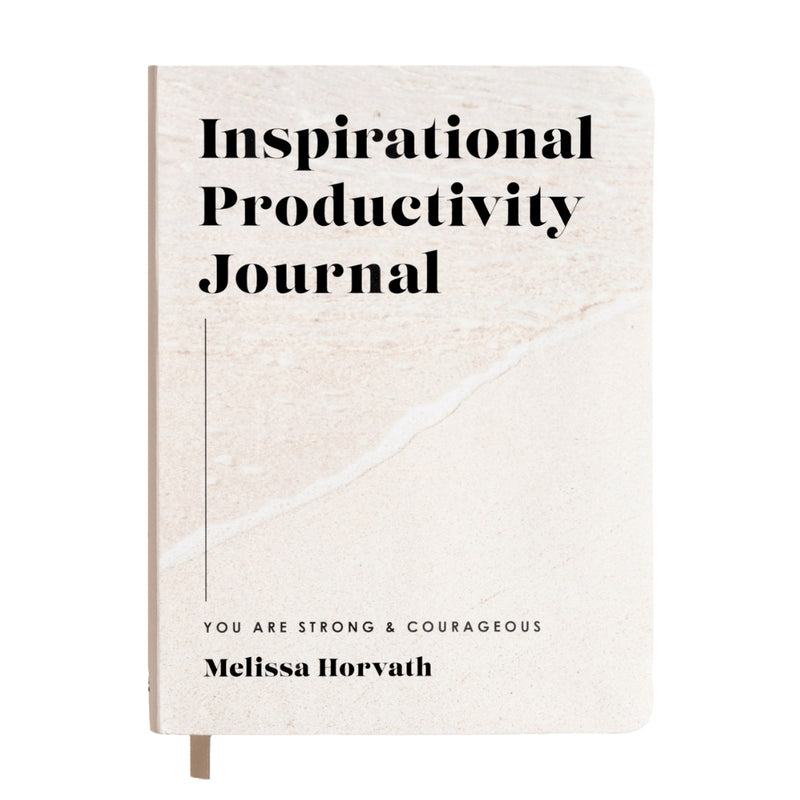 Inspirational Productivity Journal You Are Strong & Courageous cover