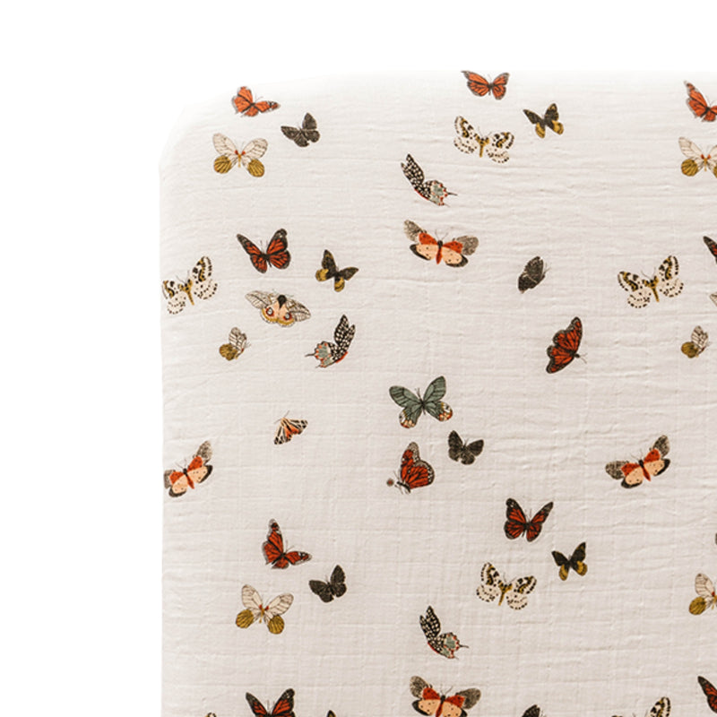 Butterfly Migration Crib Sheet – 100% Cotton Muslin