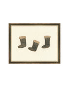 Holiday Stockings minimal Christmas art print, view 4