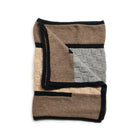 Muhu brown gray hand knitted alpaca blanket shawl – One Affirmation