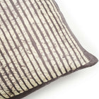 Maple Black block print mulberry silk pillow cover, 20x20 – One Affirmation