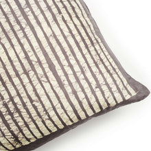 Maple Black block print mulberry silk pillow cover, 20x20 – One Affirmation