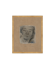 Bemused muted portrait art print, view 5