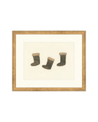 Holiday Stockings minimal Christmas art print, view 5