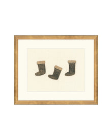 Holiday Stockings minimal Christmas art print, view 5