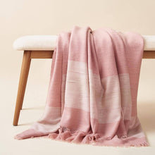 Rosa pink plush merino queen bedspread large throw – One Affirmation
