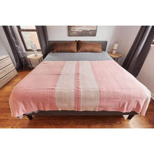 Rosa pink plush merino queen bedspread large throw – One Affirmation