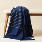 Rosewood Indigo merino wool handloom throw – One Affirmation