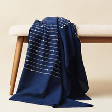 Rosewood Indigo merino wool handloom throw – One Affirmation
