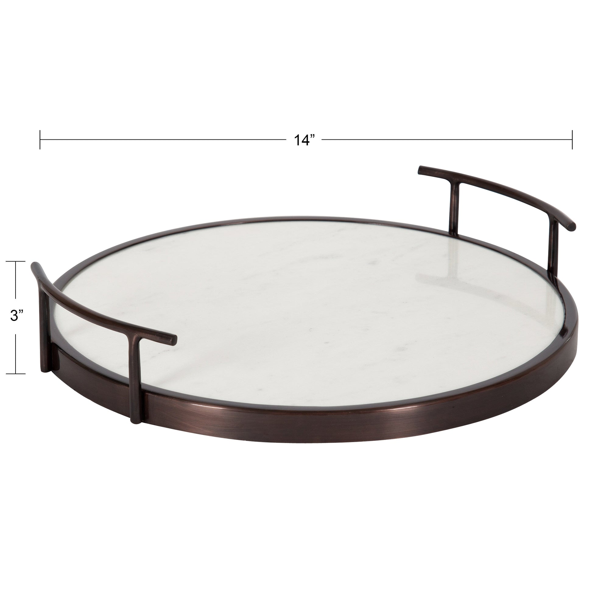 Marbury Round Metal Tray