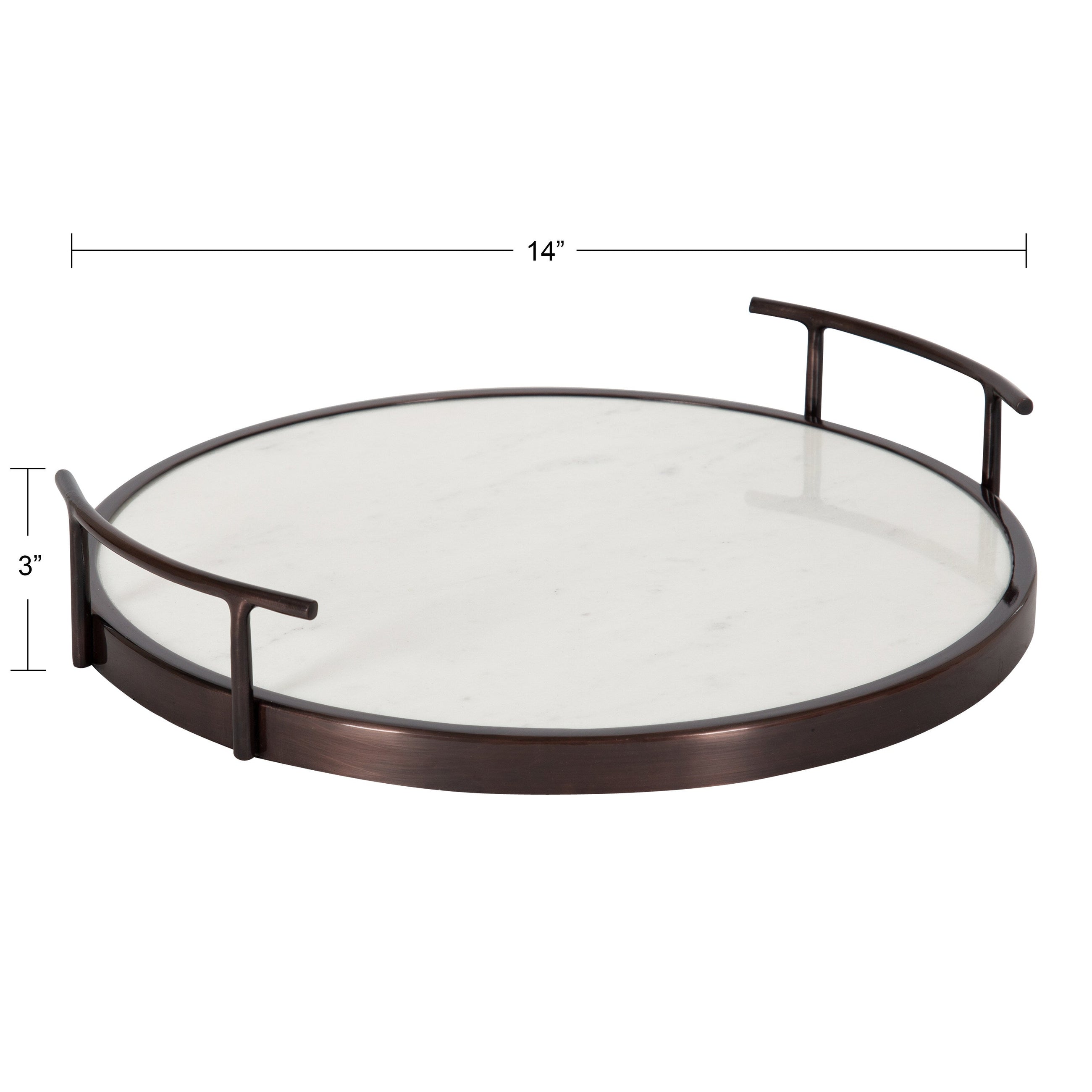 Marbury Round Metal Tray
