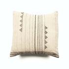 Kora white and black handloom large square pillow cover, 24x24 – One Affirmation