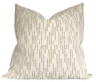 Ready to Ship, 18x18 Saya Pillow Cover in Tan - on both sides