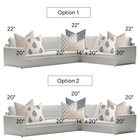 Holloway Sectional Pillow Combination | Set of Seven Pillow Covers