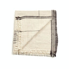 Seytu off white striped textured handloom throw – One Affirmation
