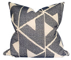 Sierra Pillow Cover in Indigo Blue, Schumacher Textiles