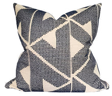 Sierra Pillow Cover in Indigo Blue, Schumacher Textiles
