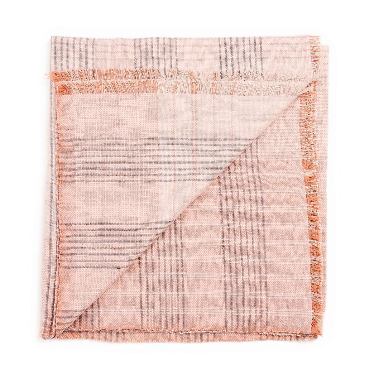 Silica Chalk off white and gray stripes handwoven throw – One Affirmation