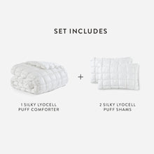 Silky Lyocell Puff Comforter Bundle