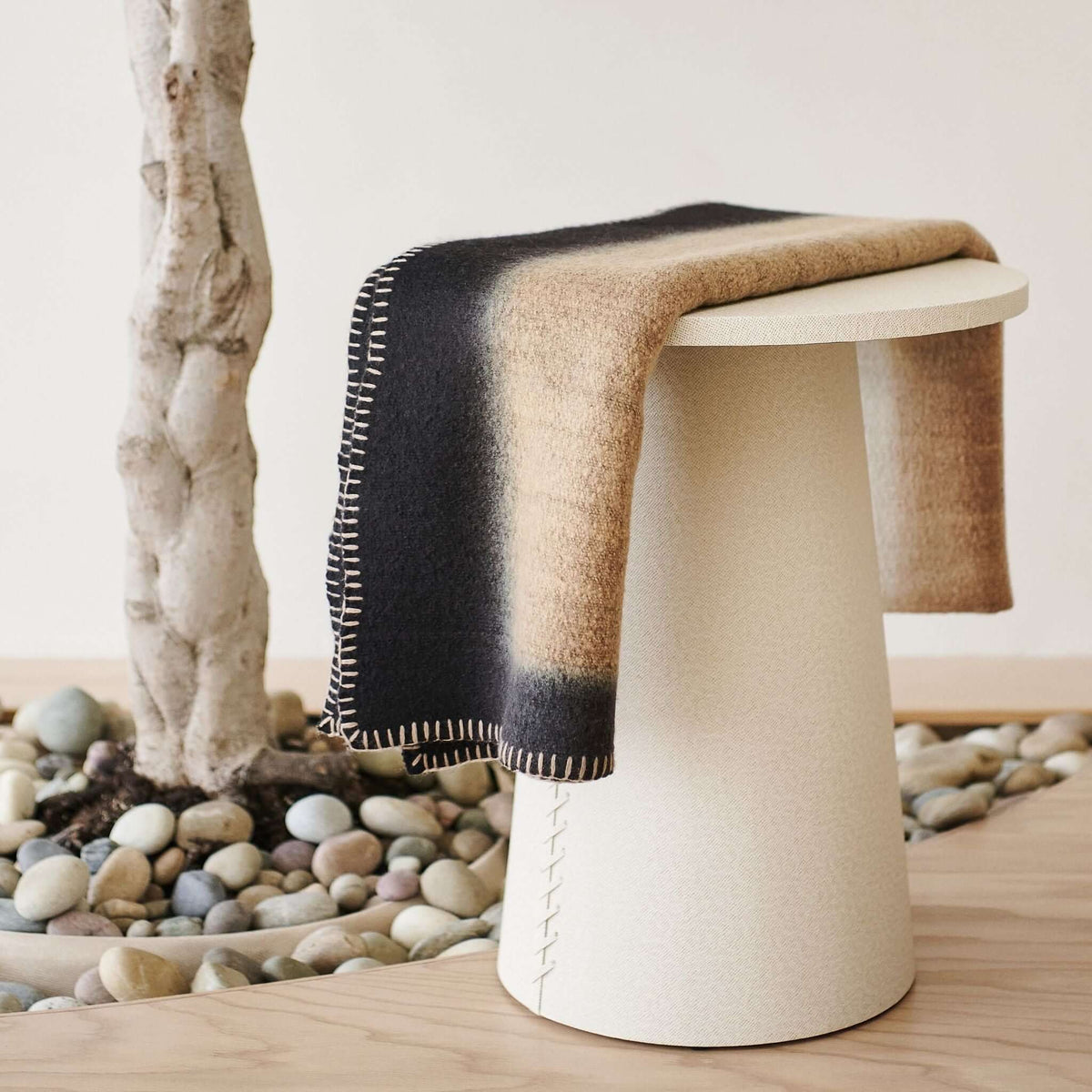 Siro Brown merino throw blanket handwoven in Nepal – One Affirmation