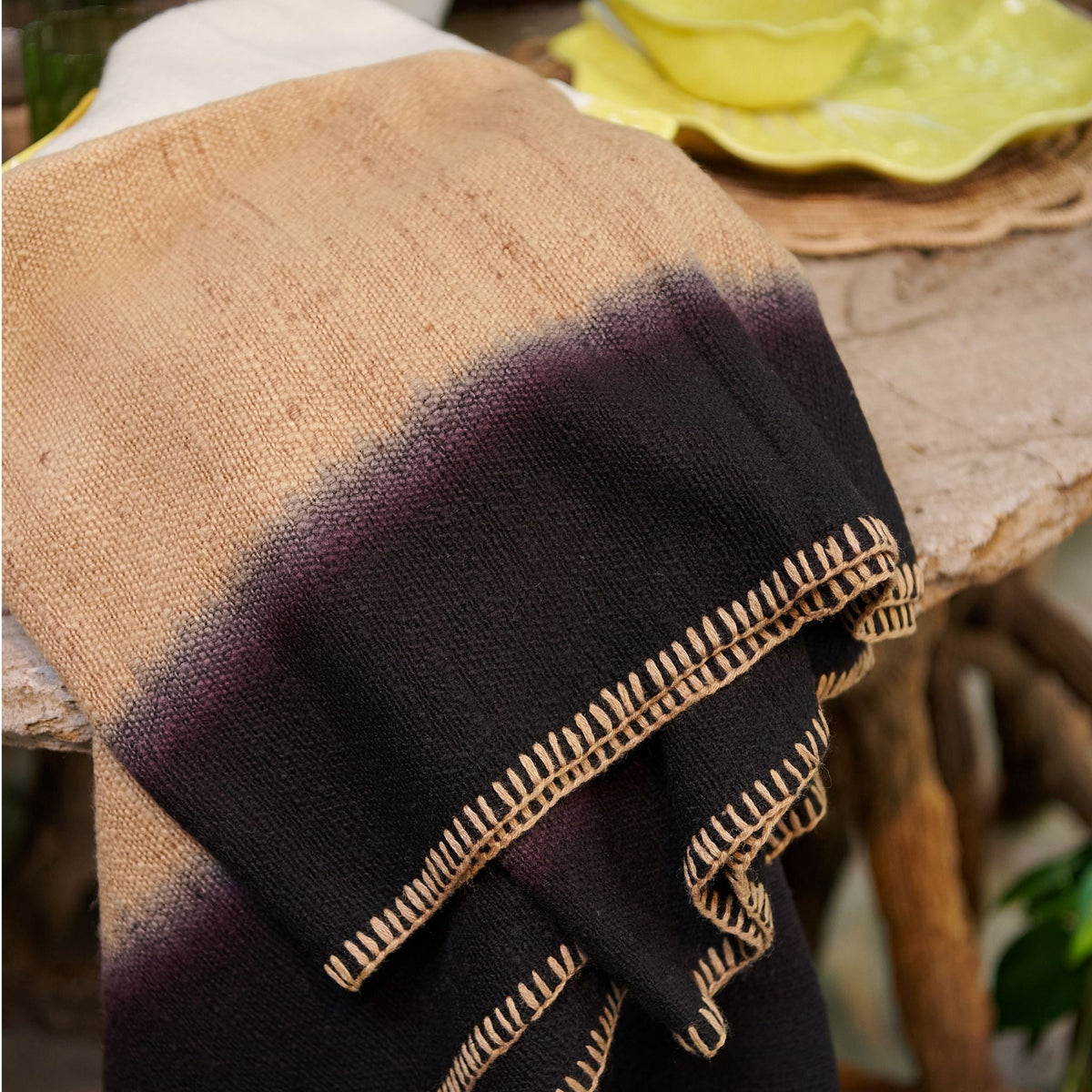Siro Brown merino throw blanket handwoven in Nepal – One Affirmation