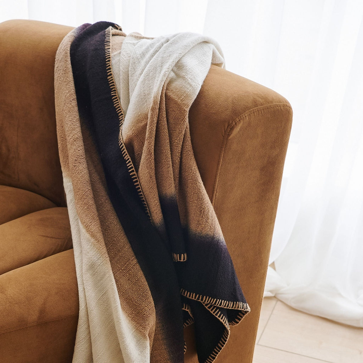 Siro Brown merino throw blanket handwoven in Nepal – One Affirmation