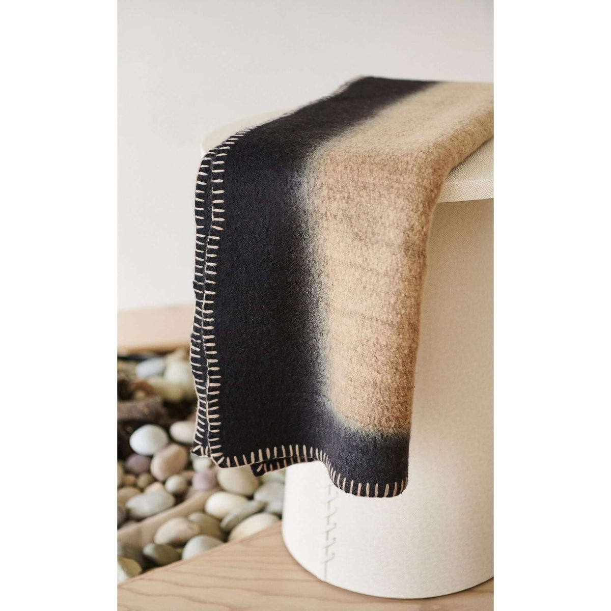 Siro Brown merino throw blanket handwoven in Nepal – One Affirmation
