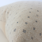 Odette beige dotted texture pillow cover, view 5
