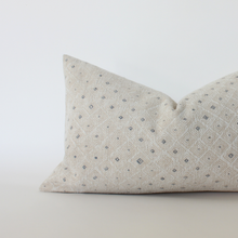 Odette beige dotted texture pillow cover, view 7